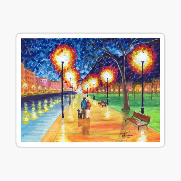 Item preview, Walking the Dog 2 designed and sold by MikeVernonArt.