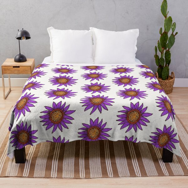 Item preview, FUN PURPLE ABSTRACT FLOWER DRAWING designed and sold by Artter20.