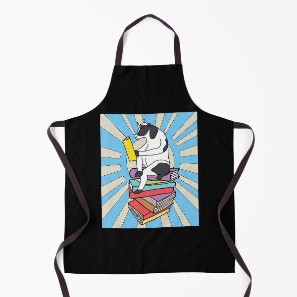 Item preview, Book Cow Book Library Reading Kat designed and sold by flofin.