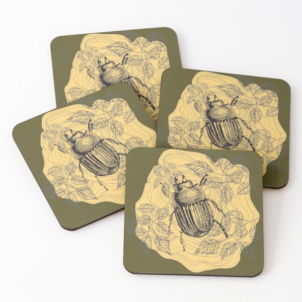 Item preview, Beetle With a Design of Leaves. designed and sold by Mrchaje.