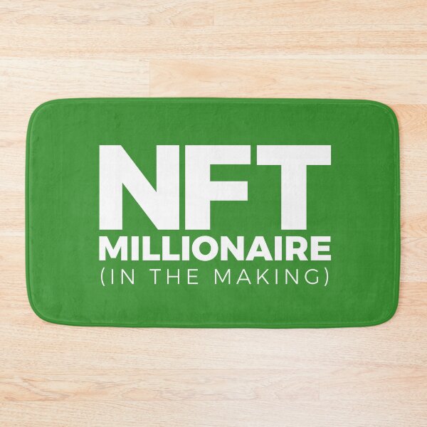 Item preview, (green) NFT MILLIONAIRE (in the making) Crypto artists digital bitcoin eth non-funible designed and sold by frikybomb.
