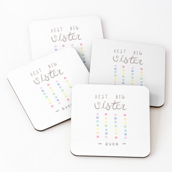 Item preview, Best Big Sister Ever | Colorful pastel Polka dots Pattern | Big sister 2021 designed and sold by Manoondaly.