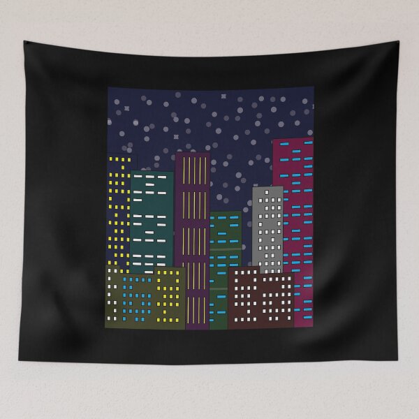Item preview, Skyline City At Night Lights designed and sold by flofin.