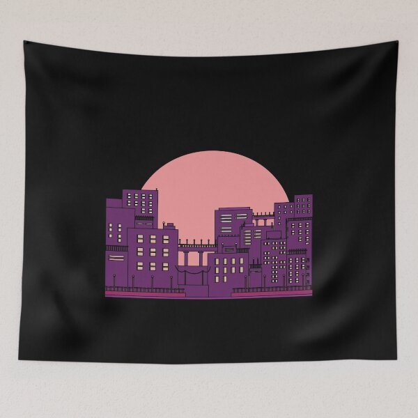 Item preview, Skyline City At Night Lights designed and sold by flofin.