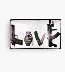 LOVE GUNS Canvas Print