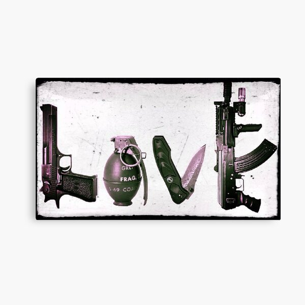 LOVE GUNS Canvas Print