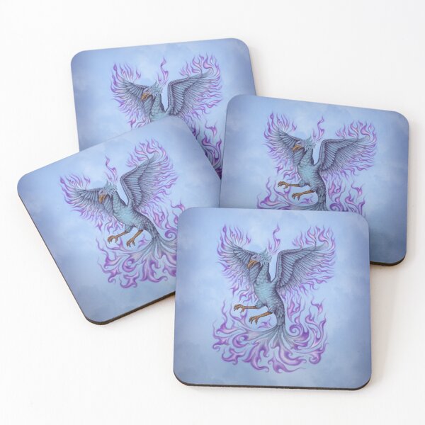 Phoenix with the violet flame Coasters (Set of 4)
