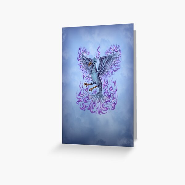 Phoenix with the violet flame Greeting Card