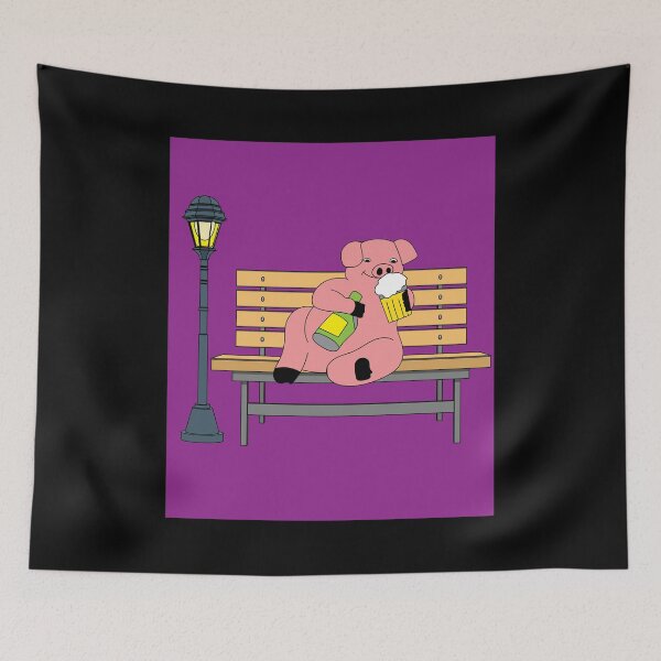 Item preview, Relaxing Drinking Pig Rest designed and sold by flofin.