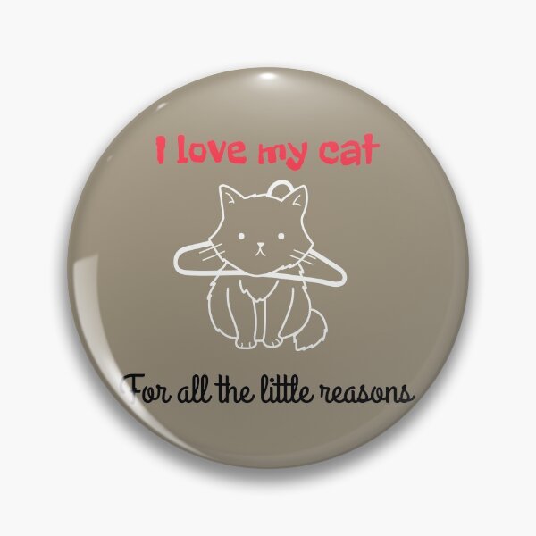 Aperçu de l'œuvre Copie de J'aime mon chat pour toutes les petites raisons créée et vendue par ThinkAndReflect.