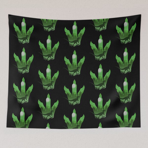Item preview, Utahraptor Dinosaur at Night • Green designed and sold by FalconArt.