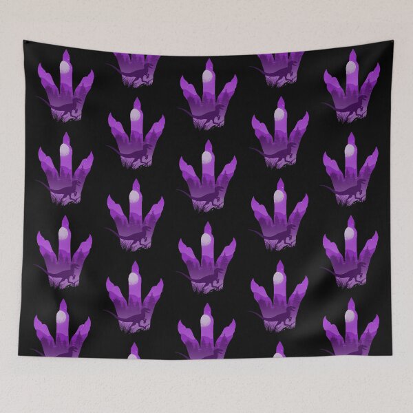 Item preview, Utahraptor Dinosaur at Night • Purple designed and sold by FalconArt.