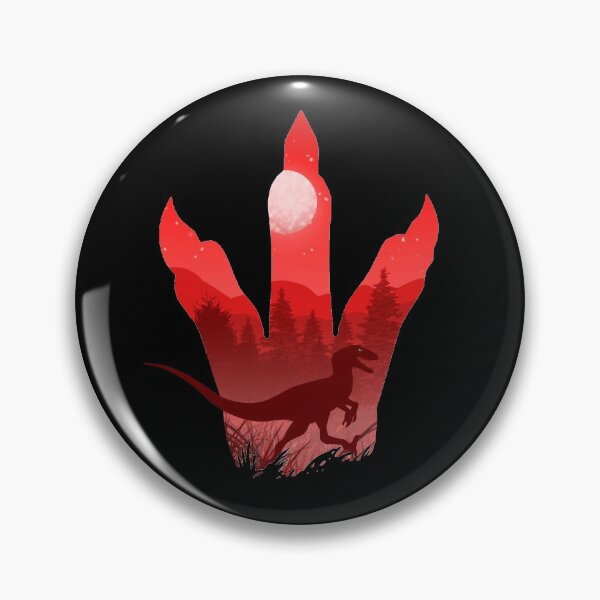 Item preview, Utahraptor Dinosaur at Night • Red designed and sold by FalconArt.