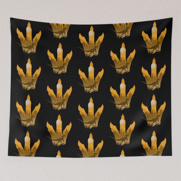 Item preview, Utahraptor Dinosaur at Night • Yellow designed and sold by FalconArt.
