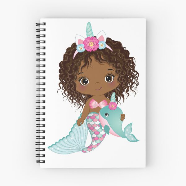 Item preview, Sirenita unicornio afroamericana linda designed and sold by CreativeMill.