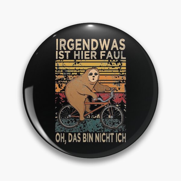 Artikelvorschau, Lustiger Faultier Spruch Fahrradfahrer Biker Retro Vintage Design entworfen und verkauft von brunsch-print.