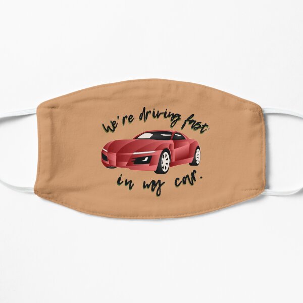 Driving Fast In My Car - Paramore Design Flat Mask