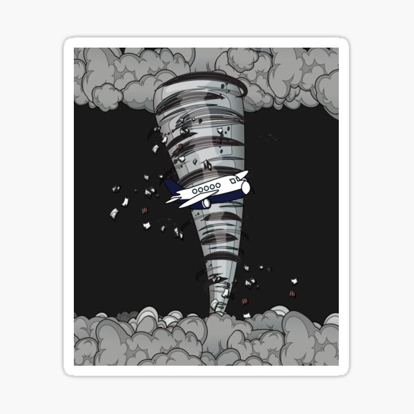 Item preview, Tornado avión tormenta clima designed and sold by flofin.
