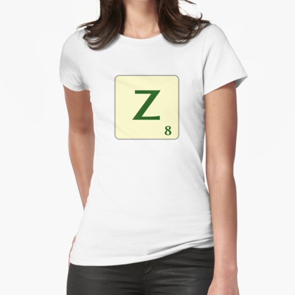 Fitxa de Scrabble de la Z de 8 punts Camiseta entallada