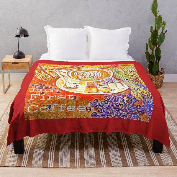 Item preview, But First Coffee (Beautiful impressionist rendering.) designed and sold by CristalleLisa.