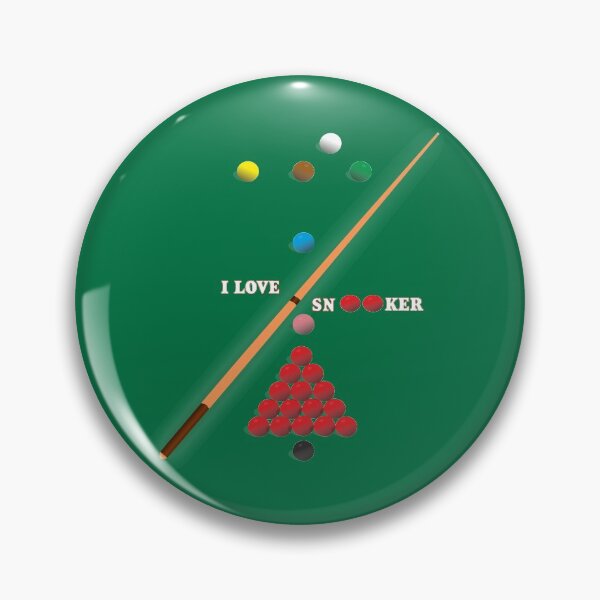 Item preview, I Love Snooker design showing the balls on a snooker table. designed and sold by ajtechdesigns.