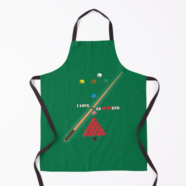 Item preview, I Love Snooker design showing the balls on a snooker table. designed and sold by ajtechdesigns.