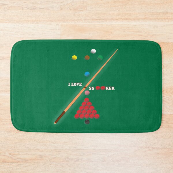Item preview, I Love Snooker design showing the balls on a snooker table. designed and sold by ajtechdesigns.