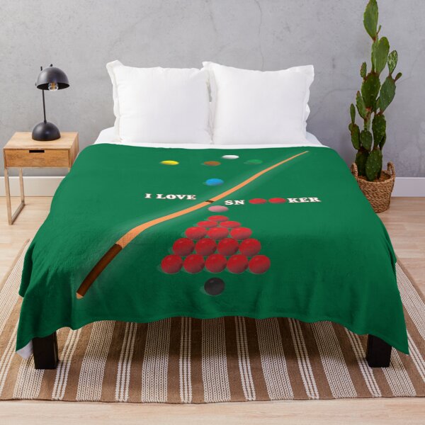 Item preview, I Love Snooker design showing the balls on a snooker table. designed and sold by ajtechdesigns.