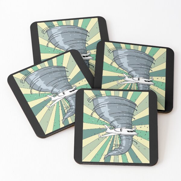 Item preview, Tornado Airplane Storm Weather designed and sold by flofin.