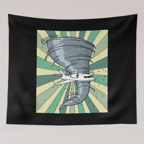Item preview, Tornado Airplane Storm Weather designed and sold by flofin.