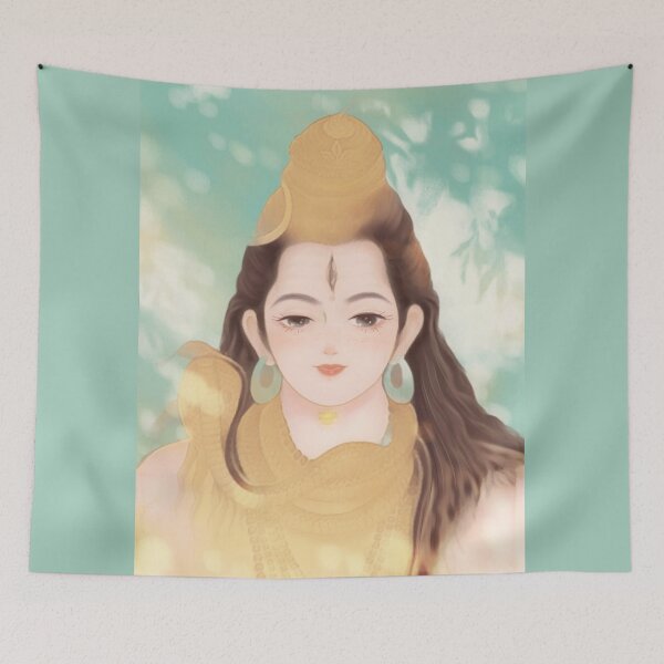 Item preview, Beautiful watercolor painting of mystical man with long hair designed and sold by chicsignzodiac.