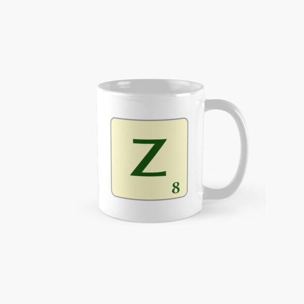 Fitxa de Scrabble de la Z de 8 punts Taza clásica