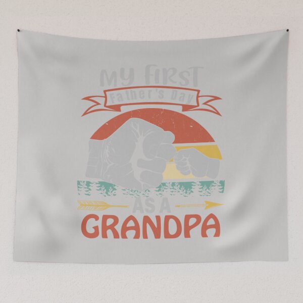 Item preview, My First Father's Day As A Grandpa Awesome New Grandfather designed and sold by GINIART.