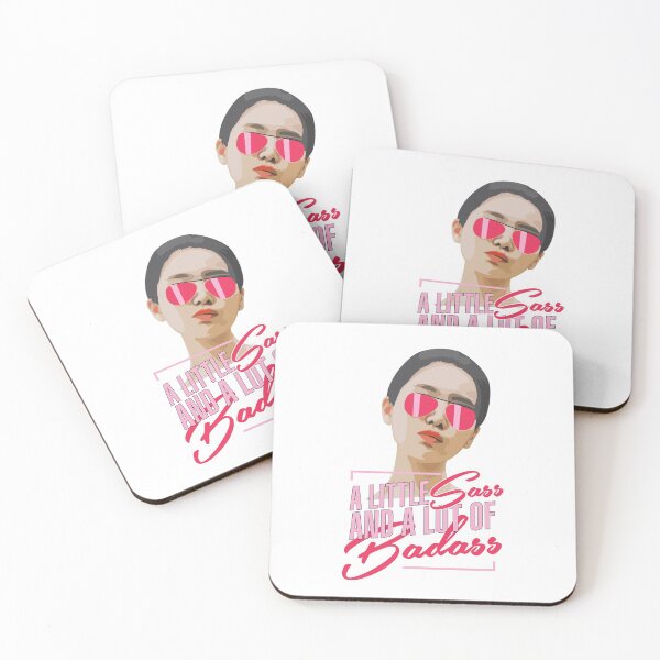 Item preview, A Little Sass And Alot of Badass! Attitude in pink on white designed and sold by crazycollective.