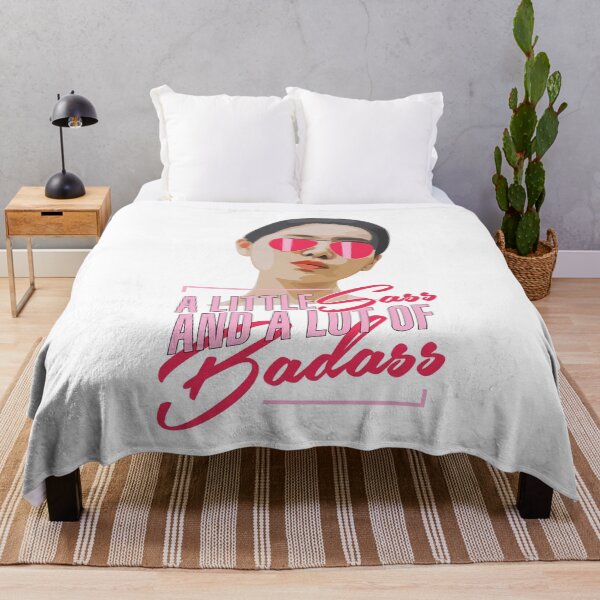 Item preview, A Little Sass And Alot of Badass! Attitude in pink on white designed and sold by crazycollective.