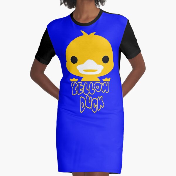 Banana Duck Graphic T-Shirt Dress