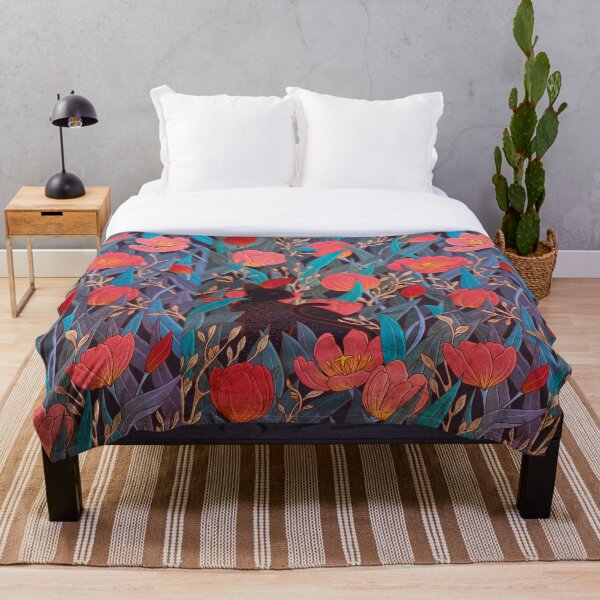 Item preview, Black cat and tulips designed and sold by Syntetyc.