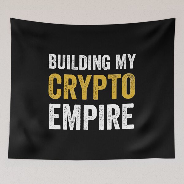 Item preview, Building My Crypto Empire designed and sold by Uppercase Tees.