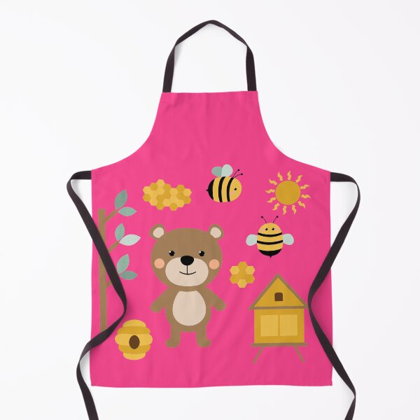 Item preview, BEAR AND BEES PATTERN designed and sold by NATUREZONE.