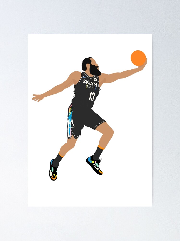 James Harden Brooklyn Nets Poster Basketball Poster James 