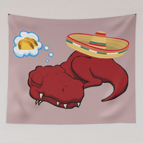 Item preview, Cinco de mayo, T-Rex Dreaming about Tacos #5 designed and sold by Hypnotees.