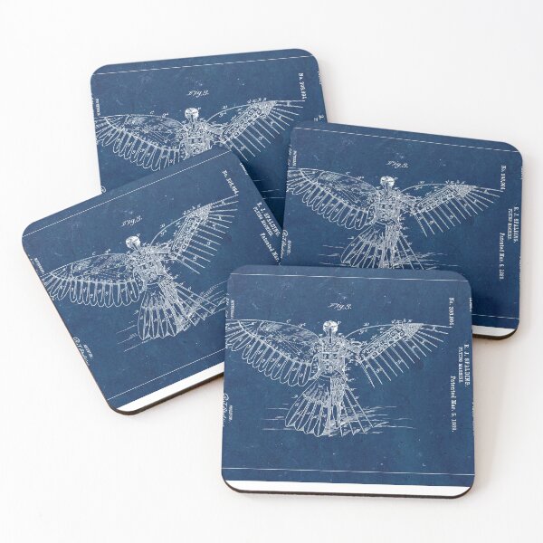 Item preview, Flying machine 1889 - blue designed and sold by Delphimages Art.