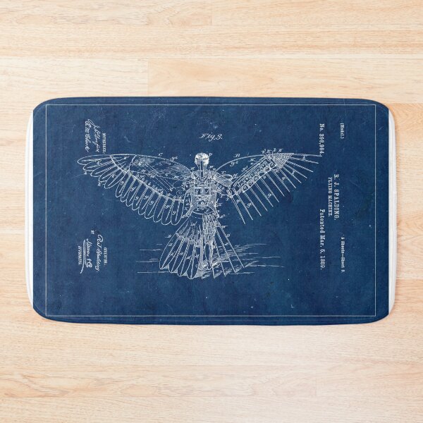 Item preview, Flying machine 1889 - blue designed and sold by Delphimages Art.