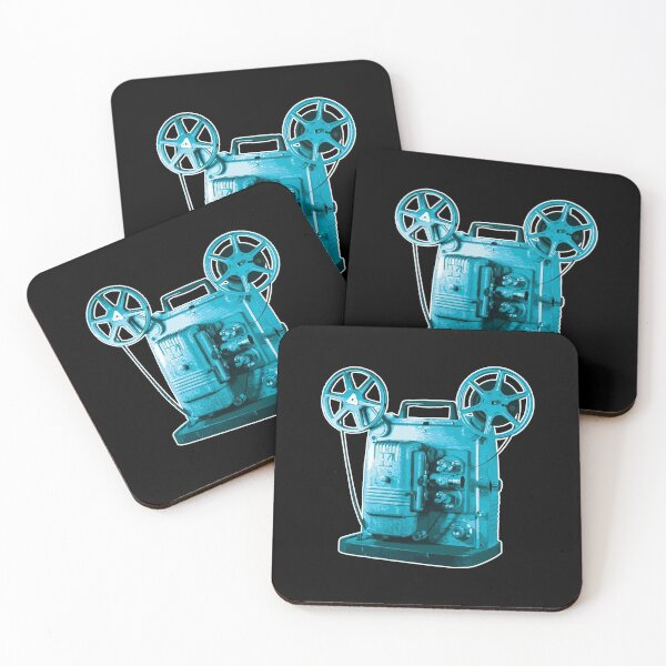 Item preview, Vintage 8MM Home Movie Cameras: Vintage Keystone 8MM Home Movie Projector in Cyan designed and sold by GraffitiSoup.