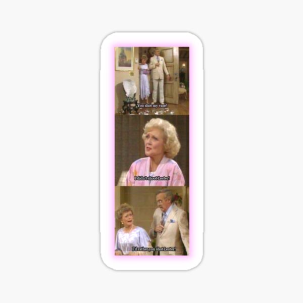The Golden Girls Vase Incident Sticker