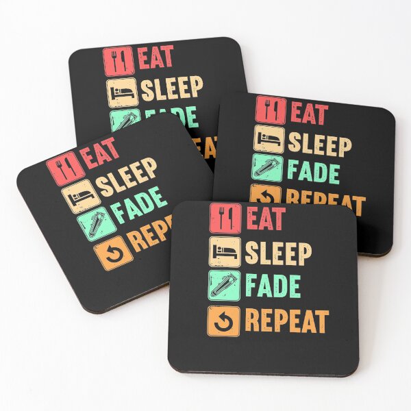 Item preview, Eat Sleep Fade Repeat Barber Gift designed and sold by jeffded.