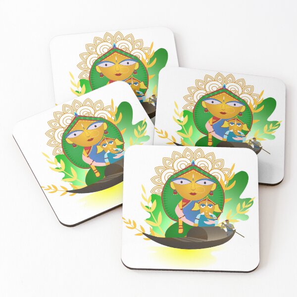 Item preview, Maa Durga with ganesha on boat designed and sold by Atanu  Sanyal.
