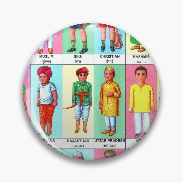 Item preview,  Illustrated Chart From India - CHILDREN OF INDIA Rare Vintage High Quality designed and sold by VISIBLECREATION.