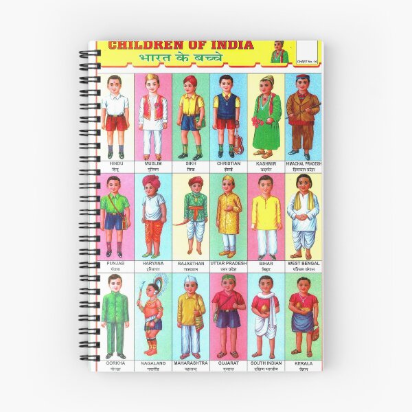 Artikelvorschau, Illustrierte Karte aus Indien – KINDER VON INDIEN, seltene Vintage-Qualität entworfen und verkauft von VISIBLECREATION.