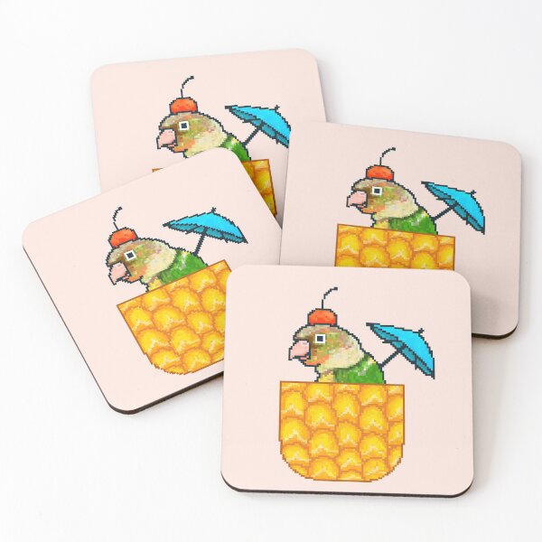 Item preview, Pineapple Conure with Pineapple and Cherry designed and sold by AlbinoSnowman.